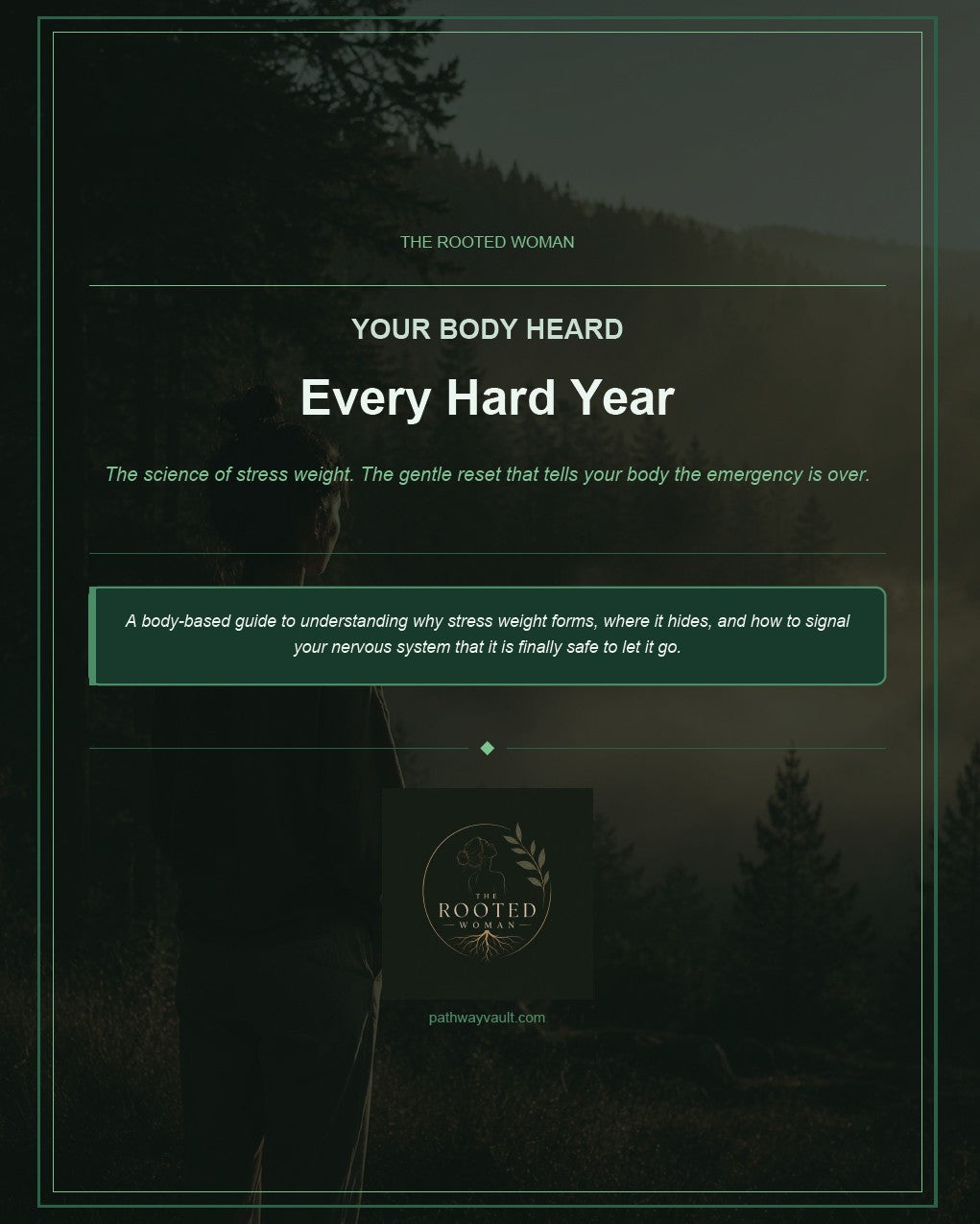 Your Body Heard Every Hard Year: The Rooted Woman Stress Weight & Somatic Reset Guide