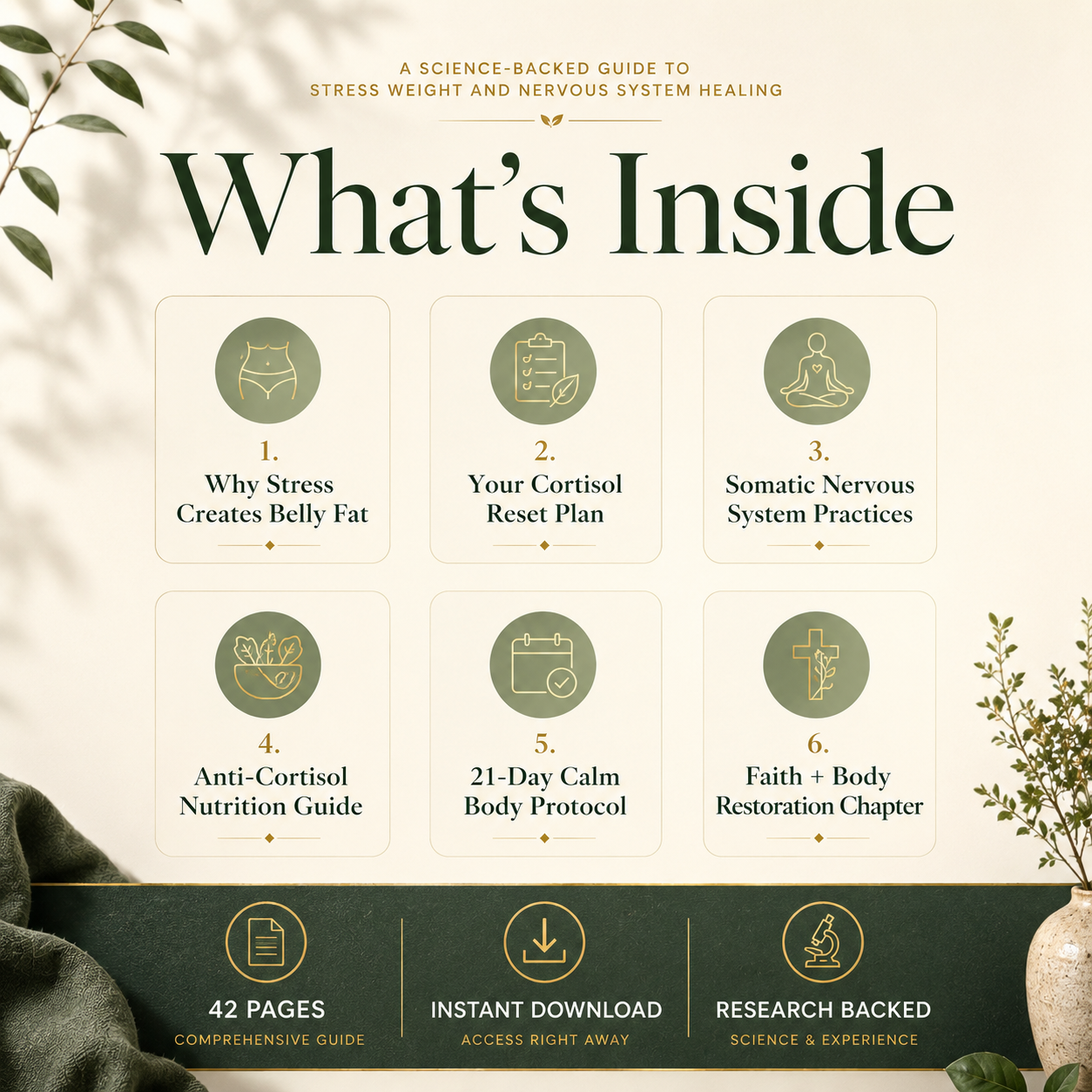 Your Body Heard Every Hard Year: The Rooted Woman Stress Weight & Somatic Reset Guide