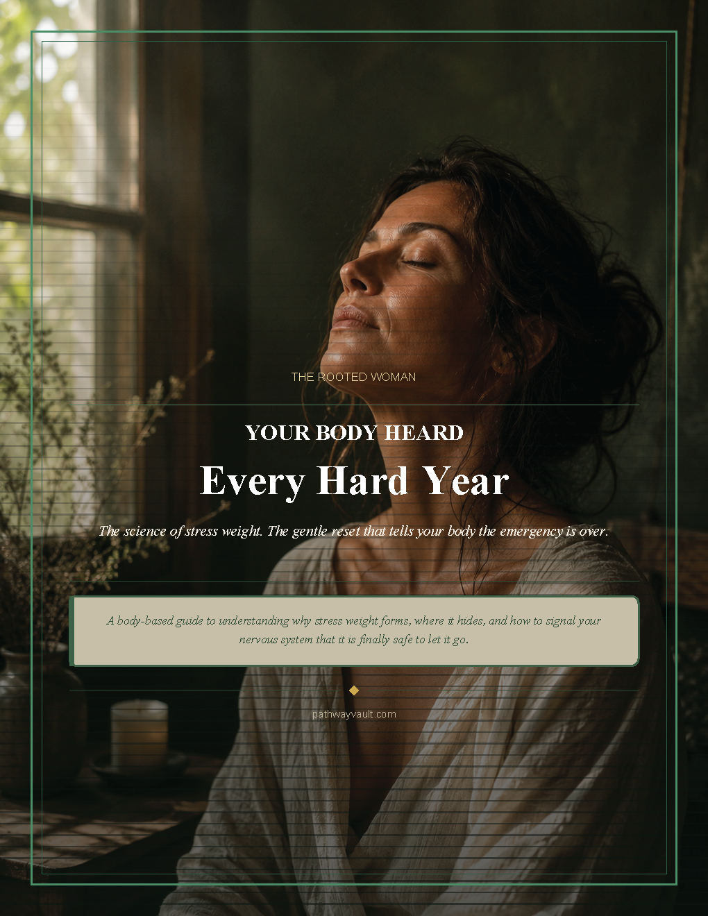 Your Body Heard Every Hard Year: The Rooted Woman Stress Weight & Somatic Reset Guide